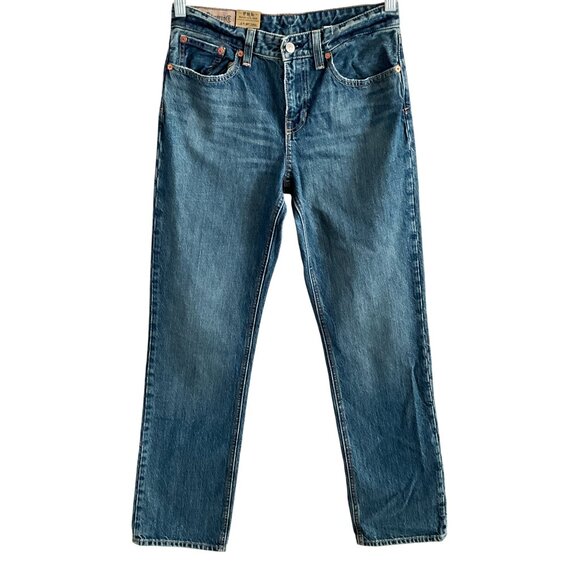 Vintage PRL Polo R. Lauren Slim 381 100% Cotton Jeans Blue 18 - Picture 2 of 12